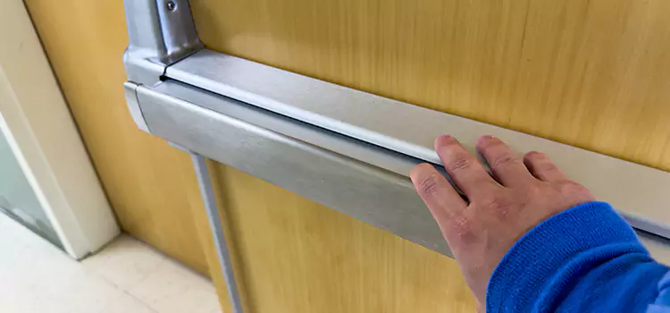 Installing a Push Bar on a Door Utica